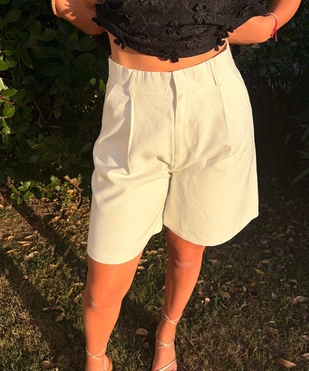 Short Malia blanc