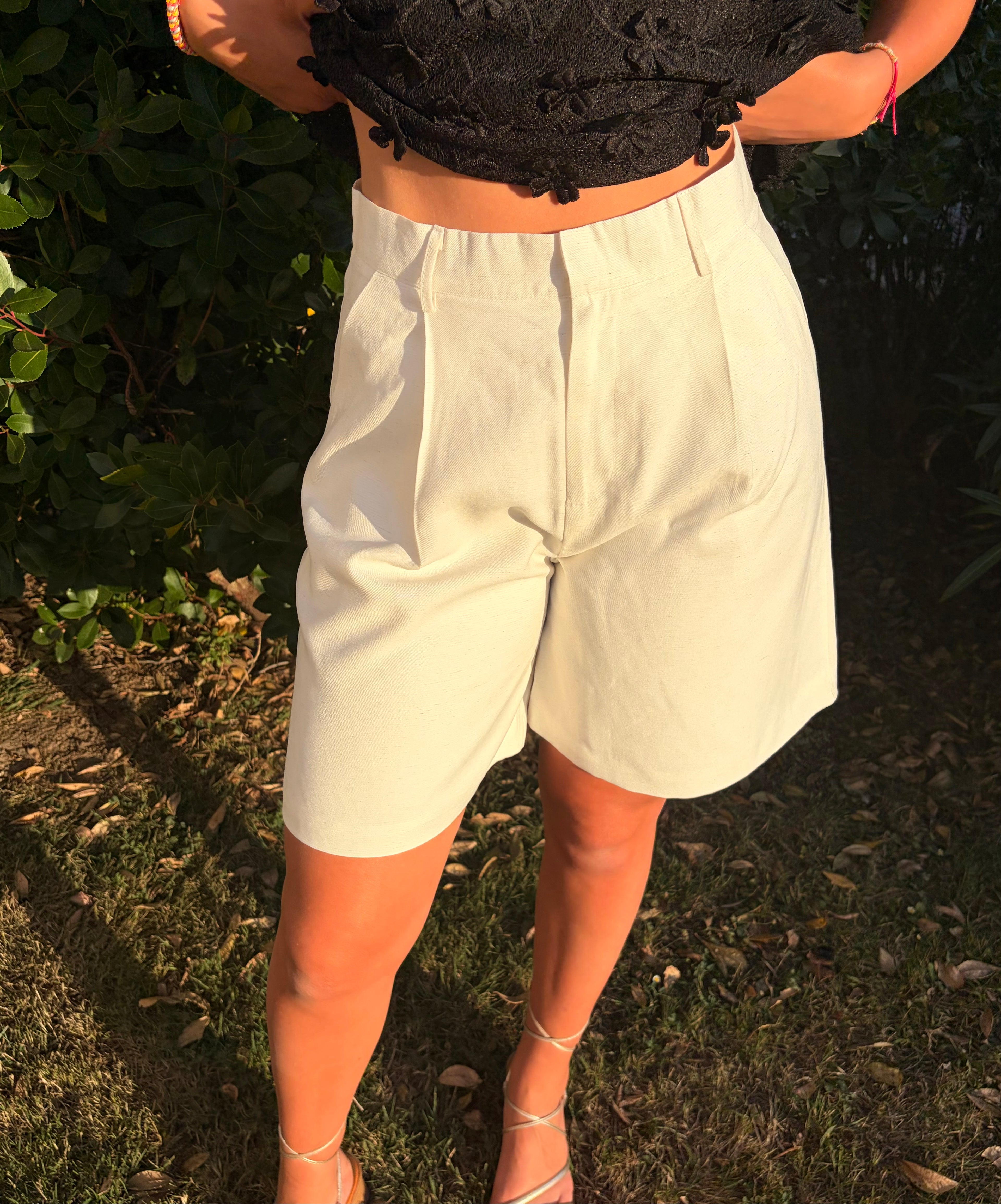 Short Malia blanc