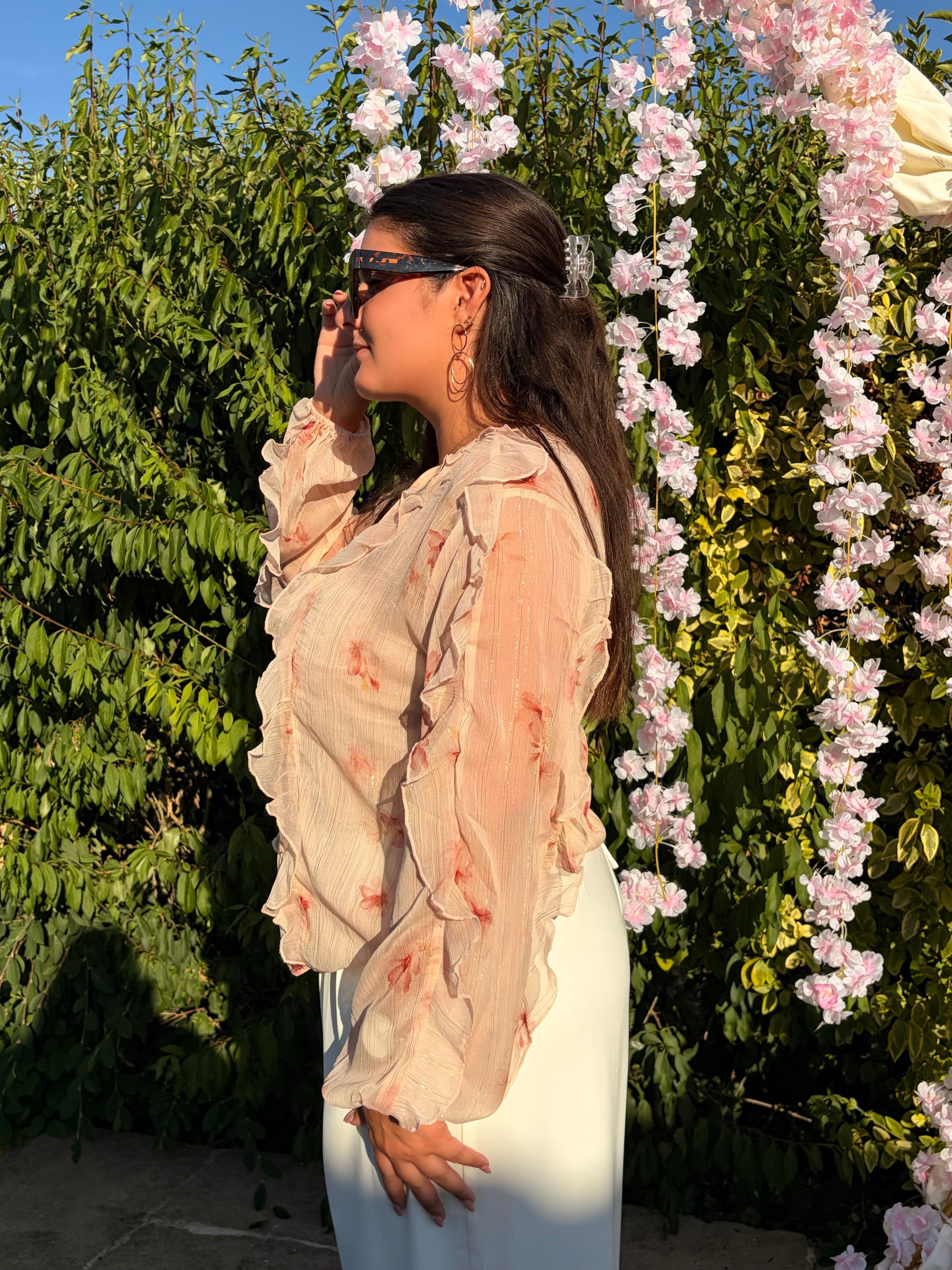 Blouse Marine rose