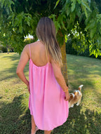 Robe Angèle rose