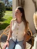 Débardeur / Gilet Laure crème