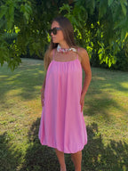 Robe Angèle rose