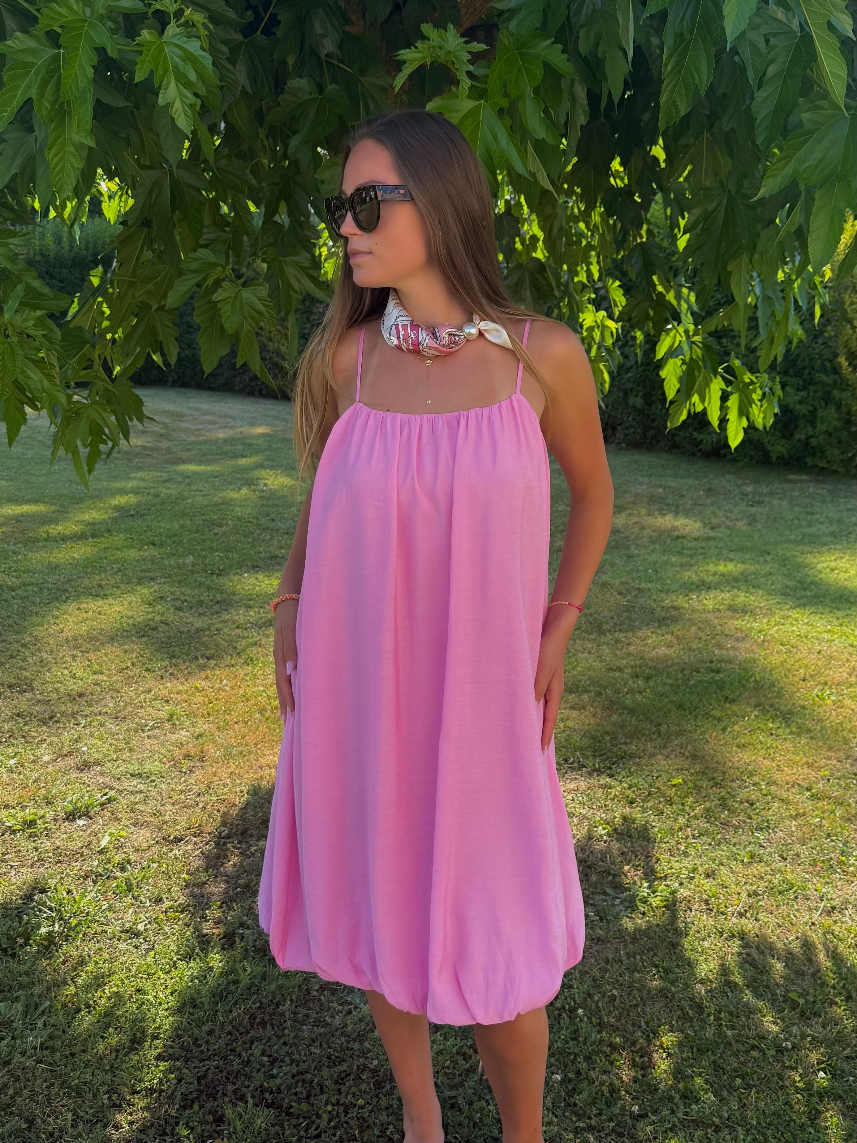 Robe Angèle rose