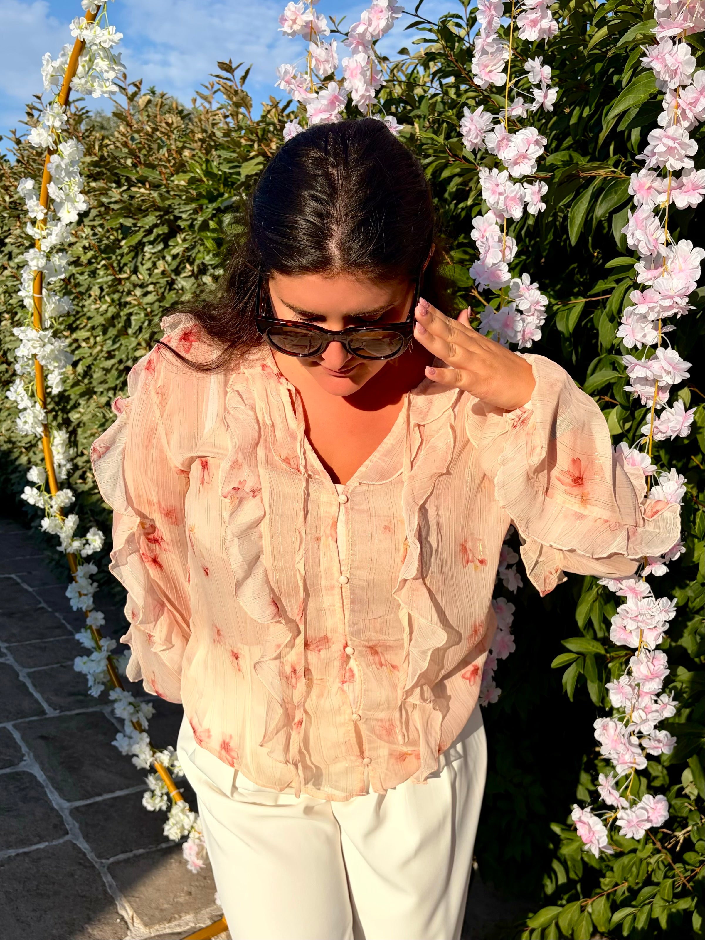 Blouse Marine rose