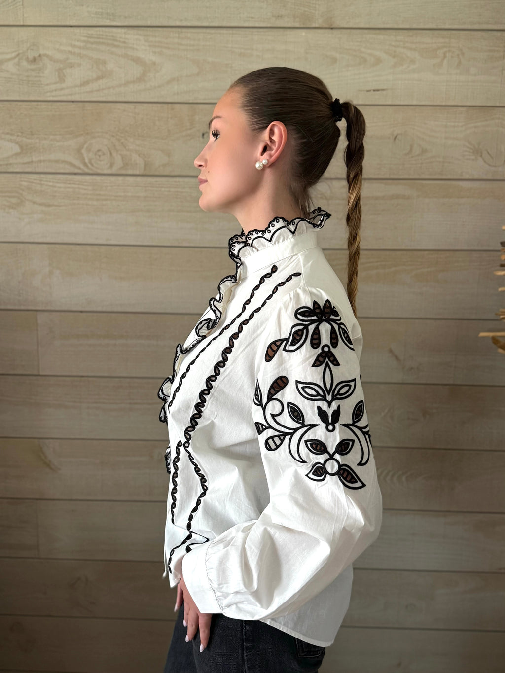 Chemise Andrina noir et blanche