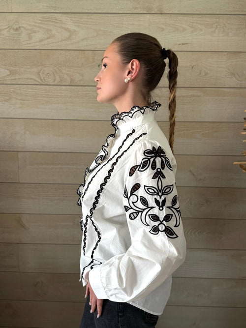 Chemise Andrina noir et blanche