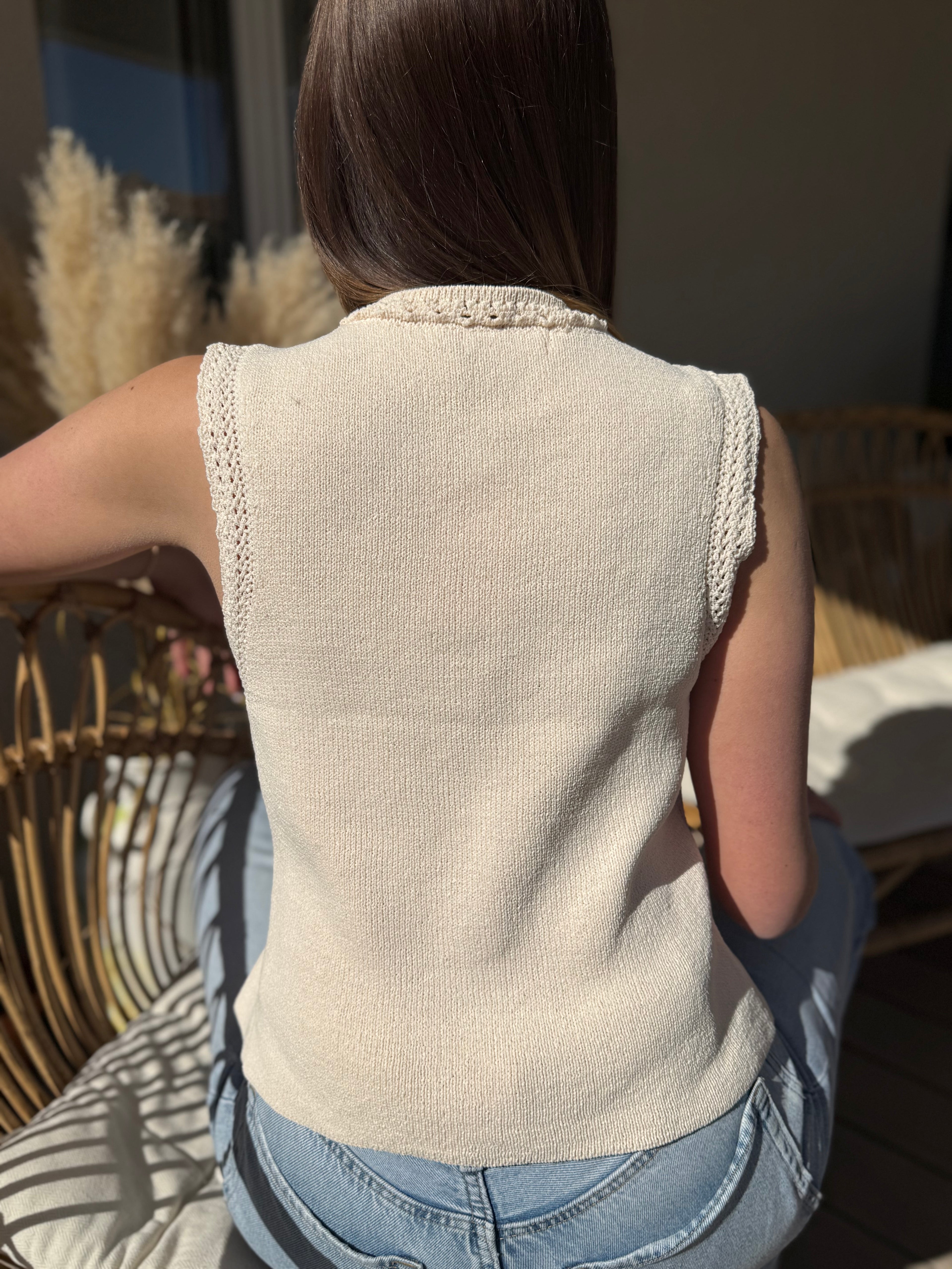 Débardeur / Gilet Laure crème