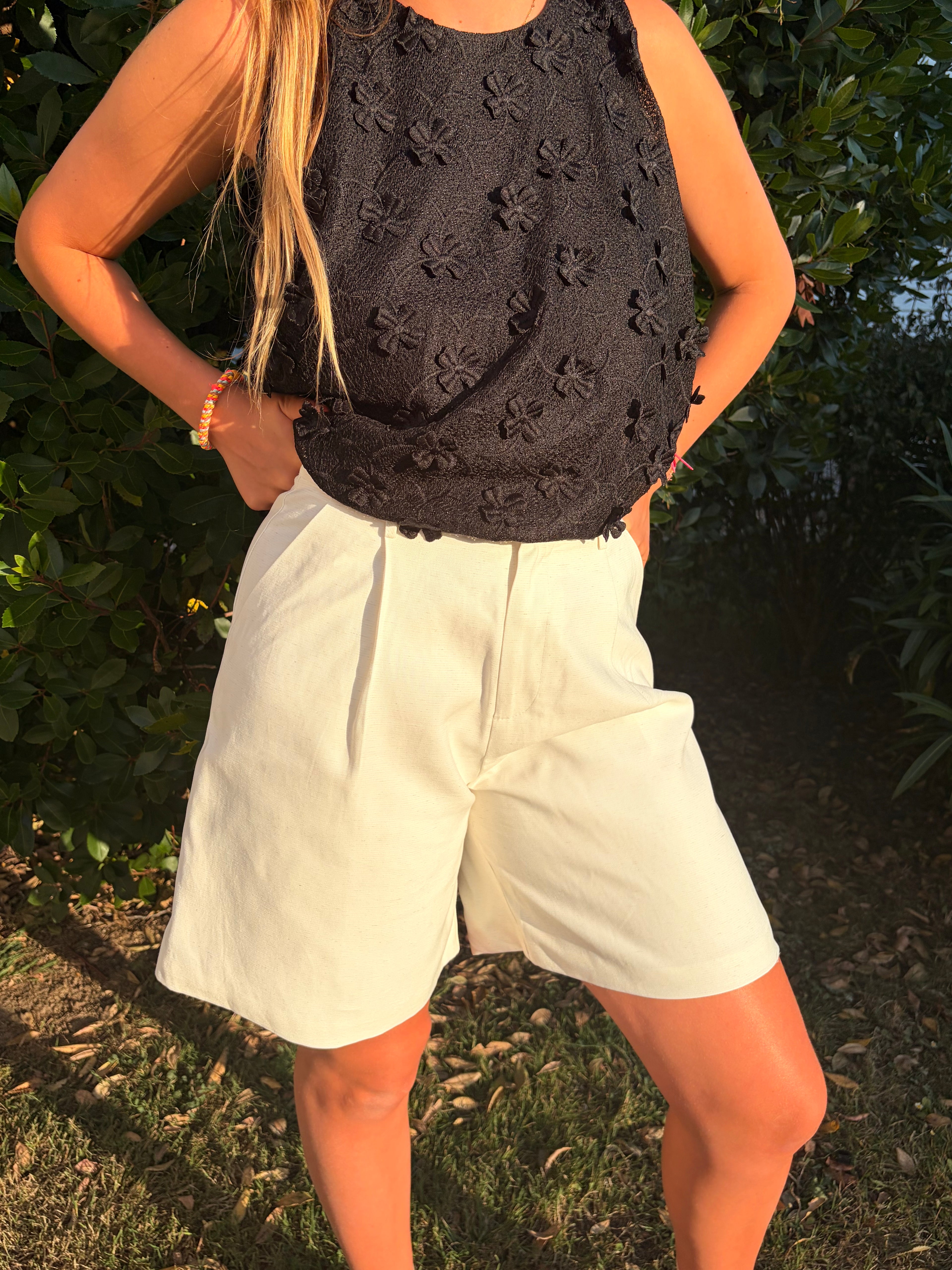 Short Malia blanc