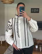 Chemise Andrina noir et blanche